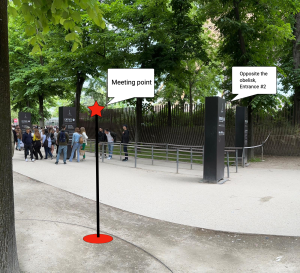 Eiffel towed tour, meeting point